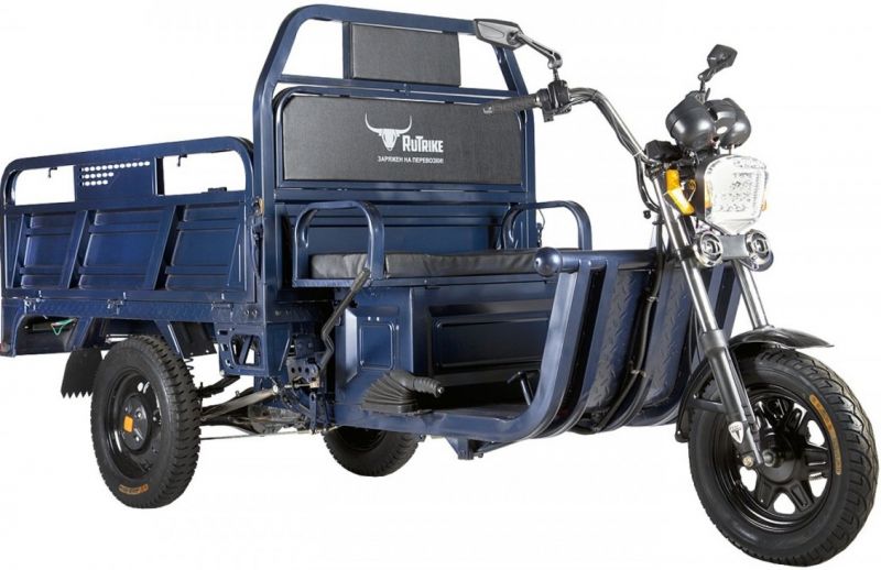 Грузовая электрическая тележка(электротрицикл) Rutrike D2 1500 60V1000W LUX