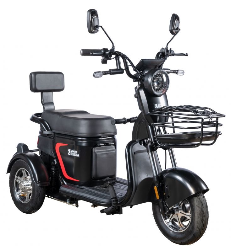 Электроскутер (электротрицикл) WHITE SIBERIA SIBTRIKE L 2000W Электроскутер (электротрицикл) WHITE SIBERIA SIBTRIKE L 2000W